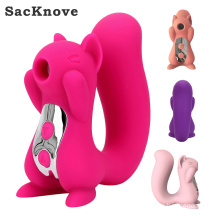 SacKnove Cute Sucker Adult Sex Silicone Seductive Nipple Clitoral  Sucking G Spot The Squirrel Toy Vibrator for Women